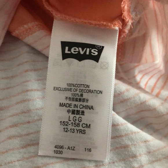 Levi’s cotton tank tops LOT of 2 size 12/13 - Picture 10 of 10